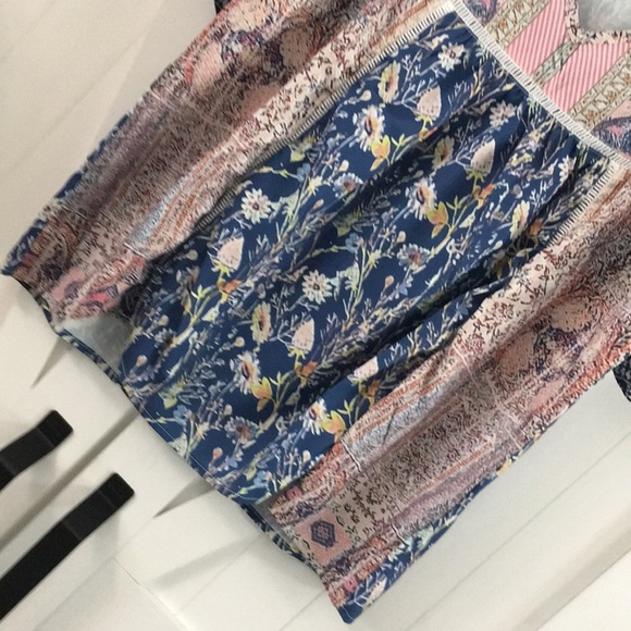 Noracora, Cotton Multicolored, short sleeve, Blouse. NWT - Picture 4 of 7